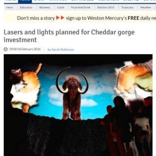 Weston Mercury Article on Dreamhunters Cheddar Gorge