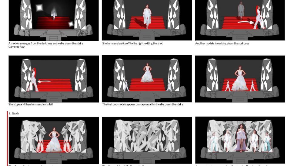 fashion show concept storyboard