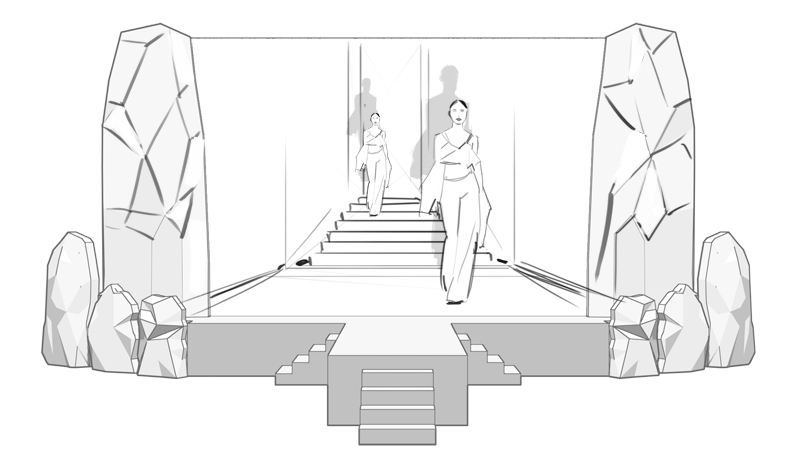 fashion show concept storyboard