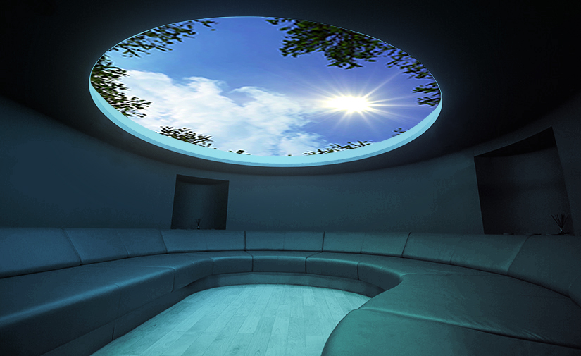 LCI Productions magical sky lighting feature at Aqua Sana