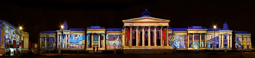 LCI Production's National Gallery Picasso Large Scale Building Projection Mapping