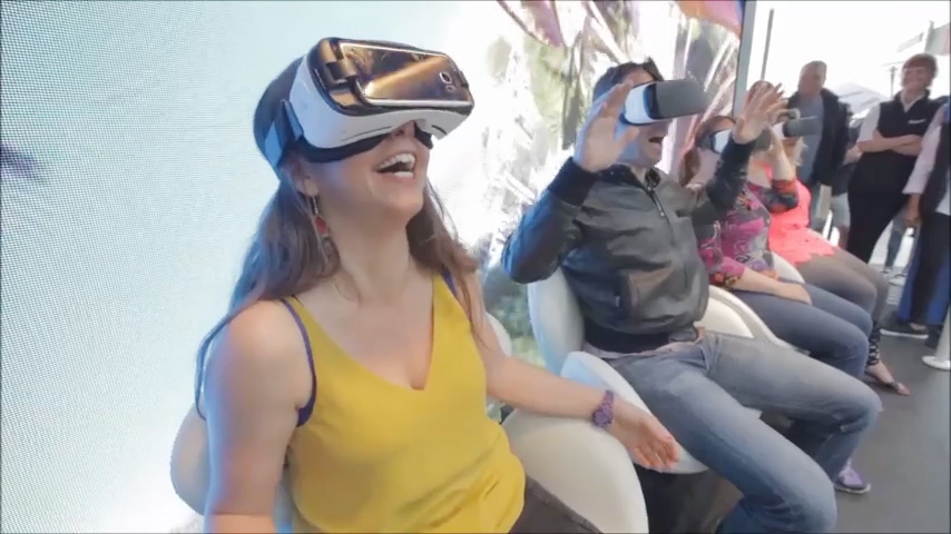 Samsung VR experiential marketing install at retail centre by lci productions