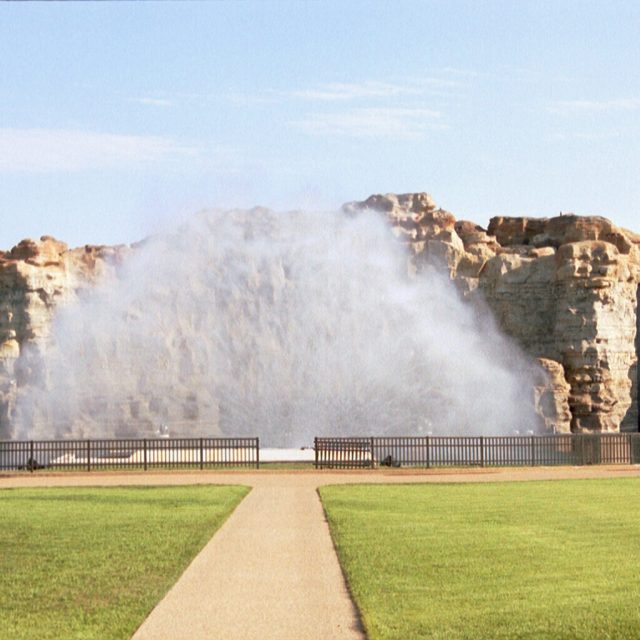 LCI Water Screen day time Branson Mi USA Celebration City