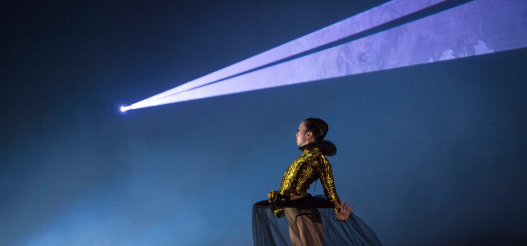 Choreographed laser show for the Royal Ballet
