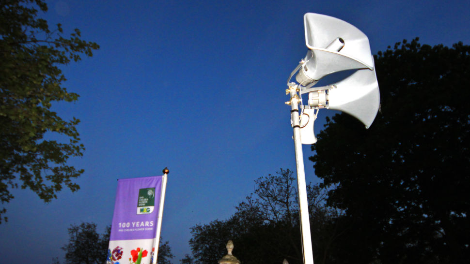 LCI - RHS flower show public address systems, coms and AV support