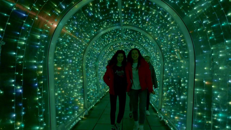 LCI Bude Tunnel Christmas illumination Pixel Mapped display