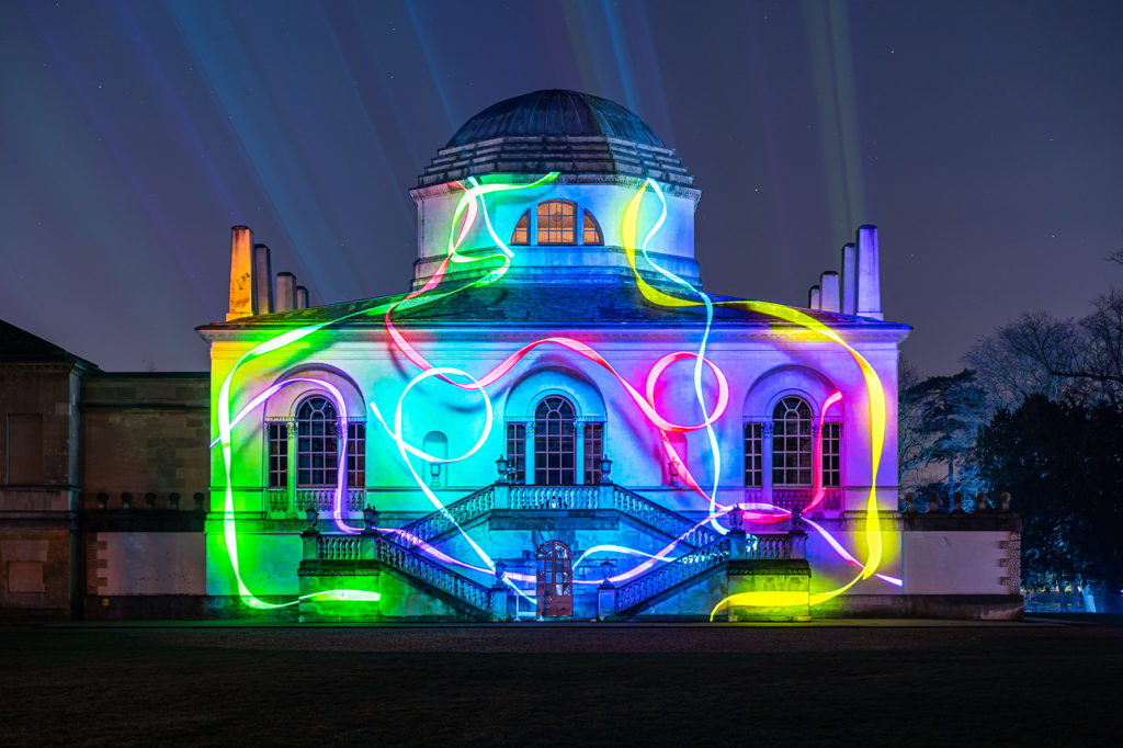 building projection mapping chiswick house by lci