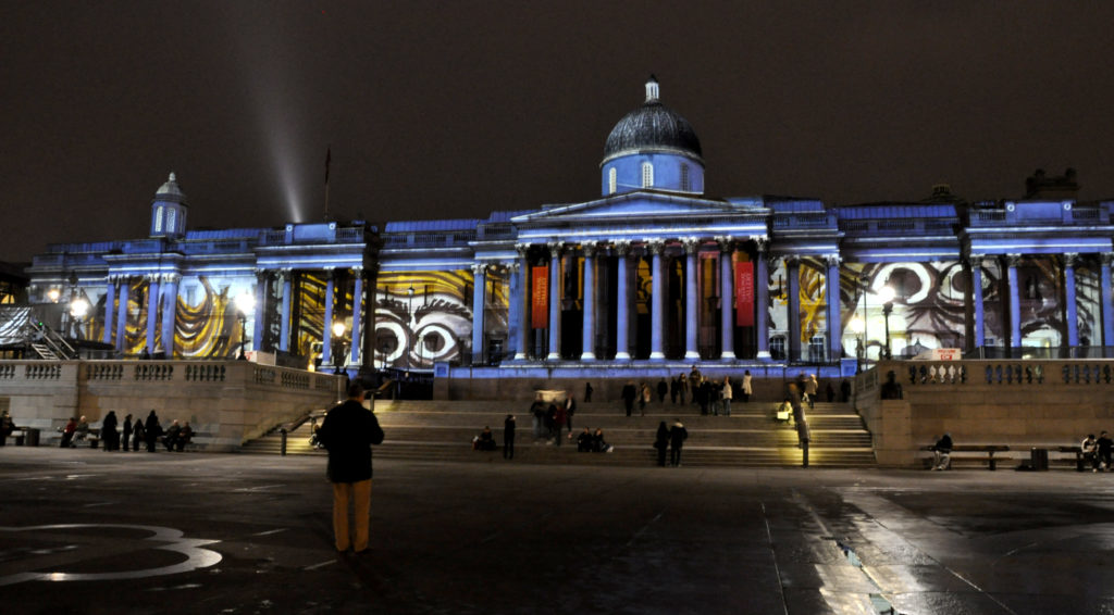 LCI - Building Projection National Gallery London