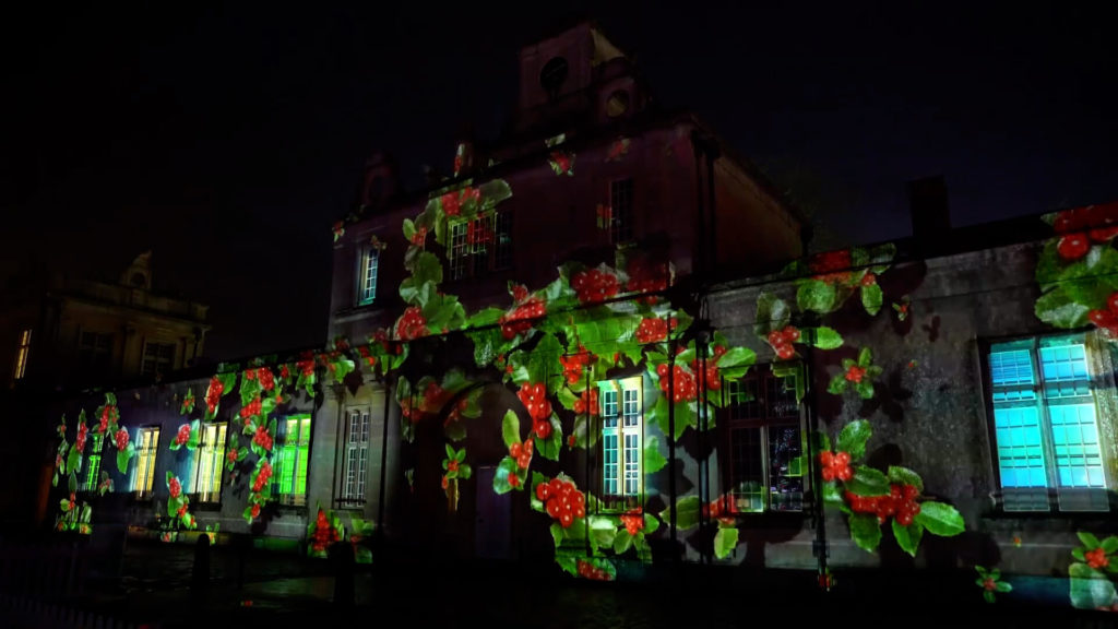 LCI Longleat Christmas Show Projection Mapping on Longleat building