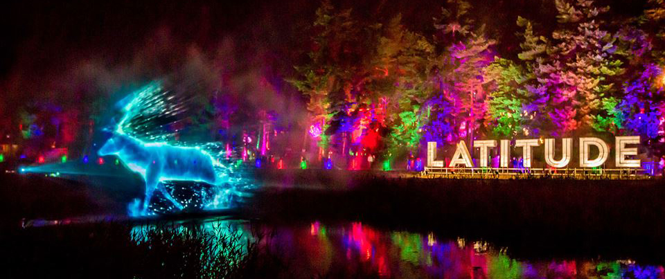 latitude festival water screen projections